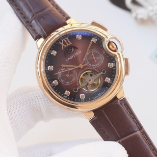 Cartier Ballon Bleu Tourbillon Moonphase Steel Watch view 7