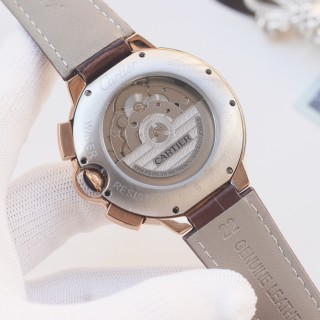 Cartier Ballon Bleu Tourbillon Moonphase Steel Watch view 9