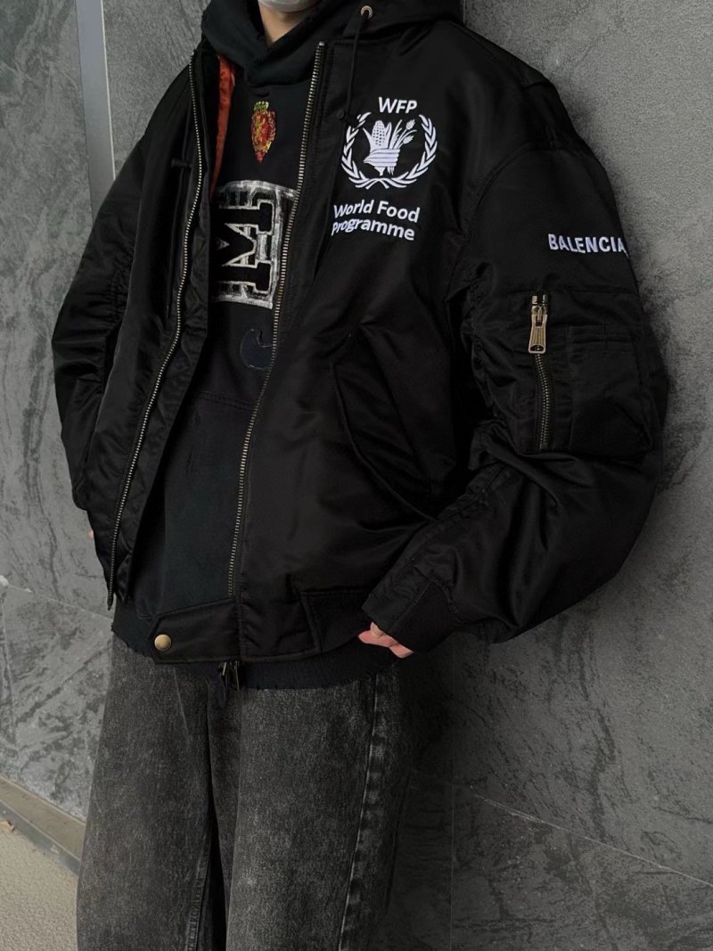 Balenciaga WFP Black Puffer Jacket