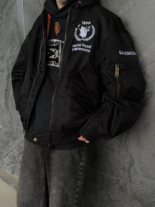 Balenciaga WFP Black Puffer Jacket