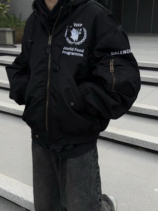 Balenciaga WFP Black Puffer Jacket view 5