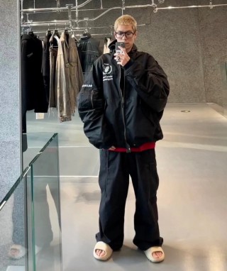 Balenciaga WFP Black Puffer Jacket view 9