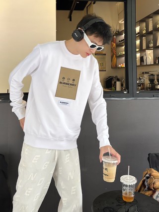 Burberry White Logo Sweatshirt view 6