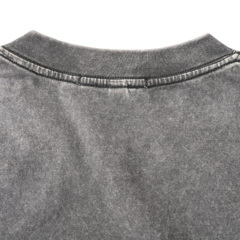 Stone Island Compass Logo Grey Washed T-Shirt view