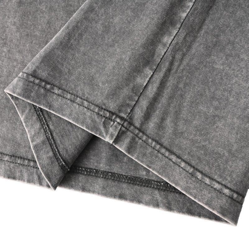 Stone Island Compass Logo Grey Washed T-Shirt view