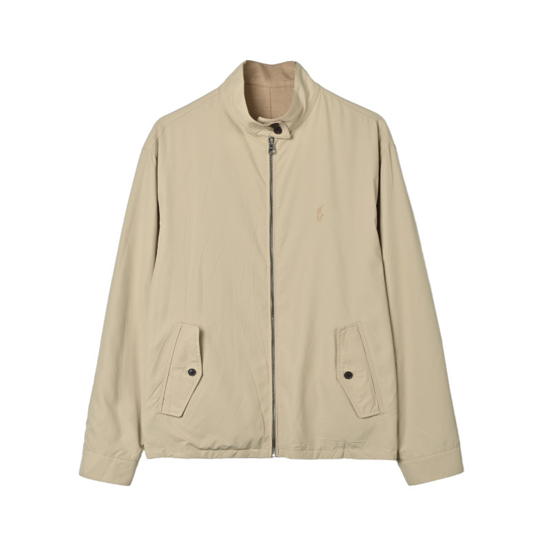 Beige Casual Overshirt Jacket view