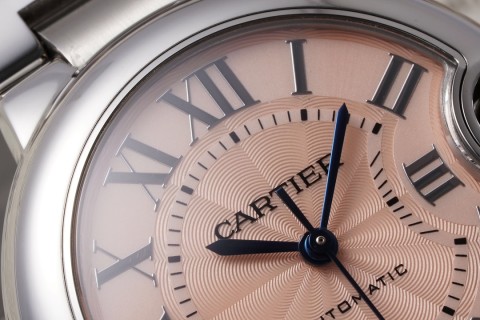 Cartier Ballon Bleu 33mm Steel Watch Roman Numerals view 4