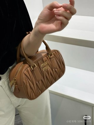 Miu Miu Bowling Bag Caramel Leather view 5