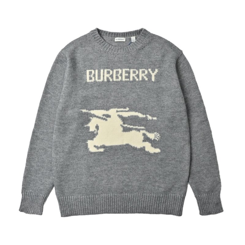 Burberry Grey Graphic Horse Crewneck Sweater view