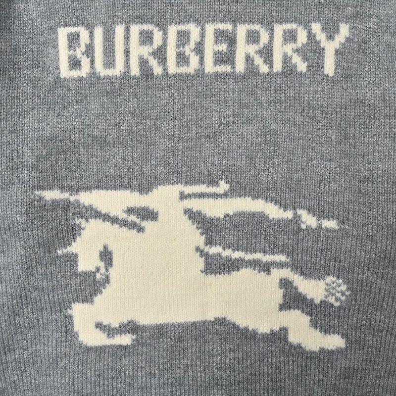 Burberry Grey Graphic Horse Crewneck Sweater view