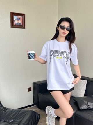 Fendi Roma White Graphic T-Shirt view 2