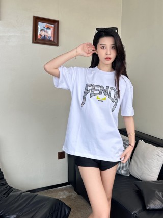Fendi Roma White Graphic T-Shirt view 4