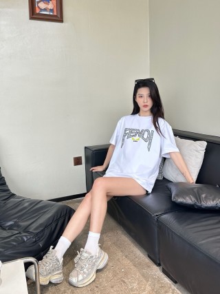 Fendi Roma White Graphic T-Shirt view 5