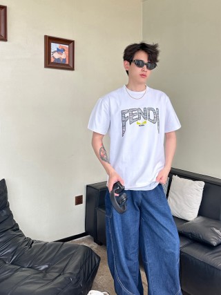 Fendi Roma White Graphic T-Shirt view 7