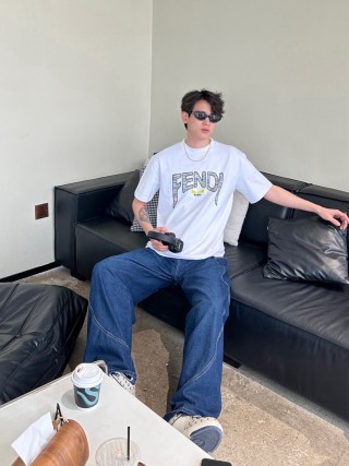 Fendi Roma White Graphic T-Shirt view 8