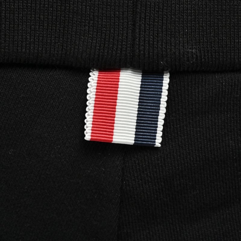 Black Stripe Shorts with Reflective Tape Detail view