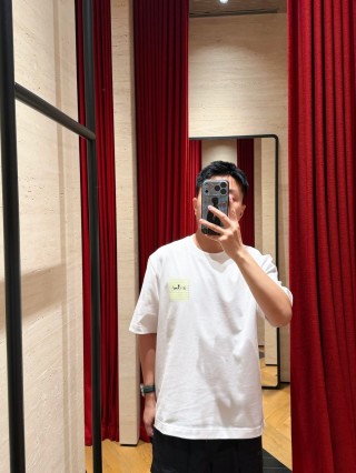 White Short Sleeve T-Shirt with Sticky Note Graphic Print view 7
