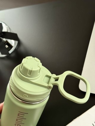 Lululemon Insulated Water Bottle Sage Green 24oz view 2