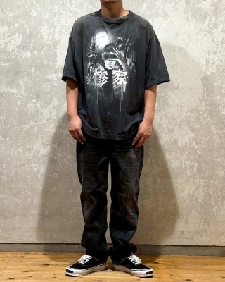 Charcoal Figure Graphic Short Sleeve T-Shirt view 2