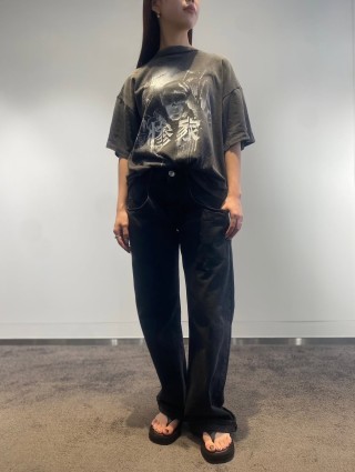 Charcoal Figure Graphic Short Sleeve T-Shirt view 5