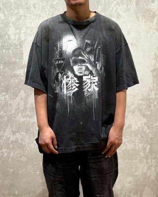 Charcoal Figure Graphic Short Sleeve T-Shirt view 7