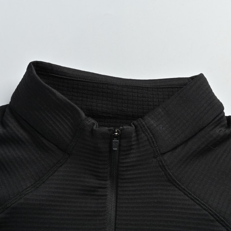 Descente Black Quarter-Zip Technical Ski Jacket view