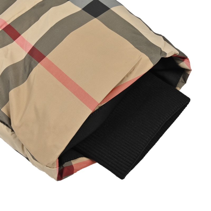 Burberry Beige Check Quilted Down Jacket view