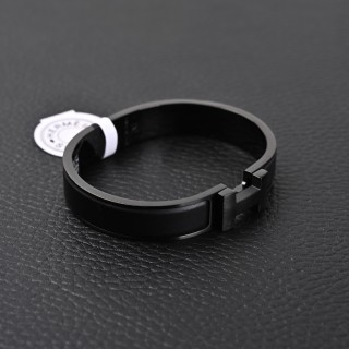 Hermès Enamel Clic Clac Bracelet Black view 2