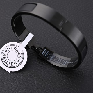 Hermès Enamel Clic Clac Bracelet Black view 5