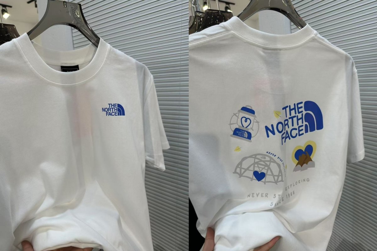 The North Face White Graphic Tee - Bicycle Print view