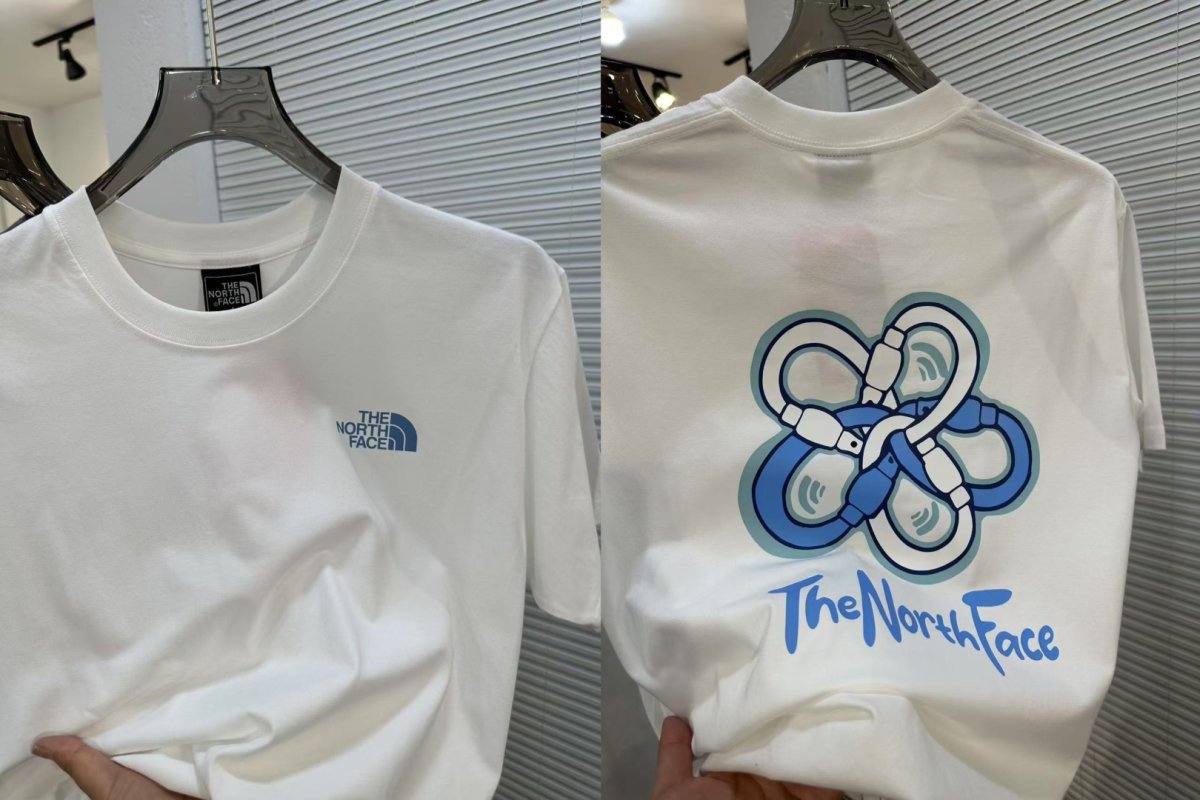 The North Face White Graphic Tee - Bicycle Print view