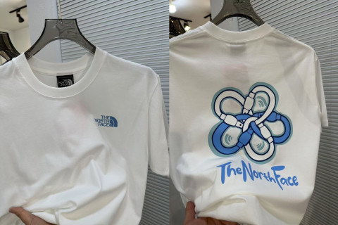 The North Face White Graphic Tee - Bicycle Print view 5