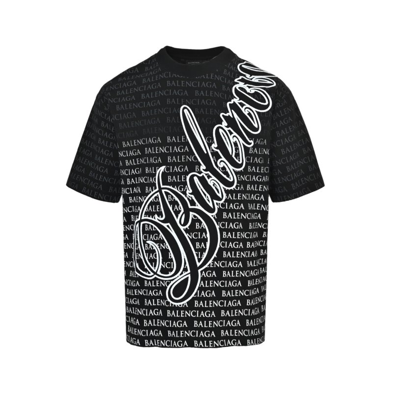 Black Oversized Graphic Short Sleeve T-Shirt with Text Print view