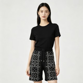 Black Geometric Pattern Shorts view 5