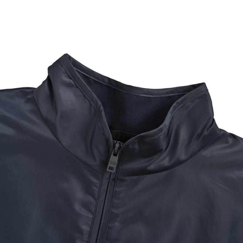Prada Navy Technical Half-Zip Pullover Jacket view