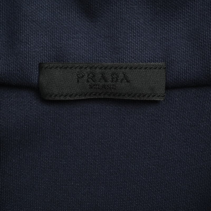 Prada Navy Technical Half-Zip Pullover Jacket view