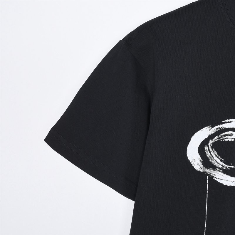 Dior Black Graffiti Logo Short Sleeve T-Shirt view