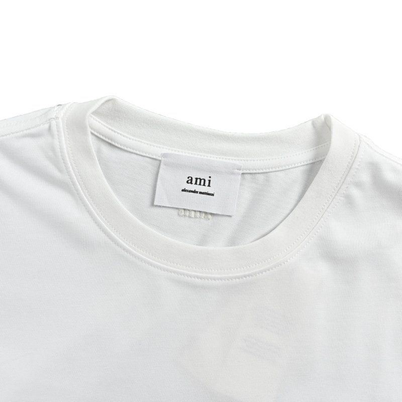 White Short Sleeve T-Shirt with Red Bear Logo view