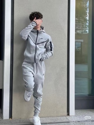 Light Grey Tapered Joggers with Drawstring view 3