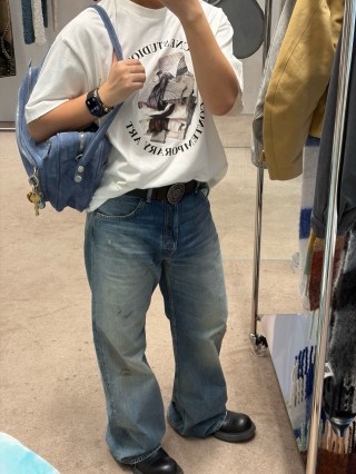 Stone Island Contemporary Graphic Cream T-Shirt view 5