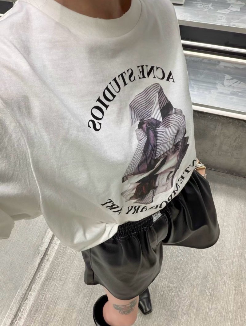 Stone Island Contemporary Graphic Cream T-Shirt view
