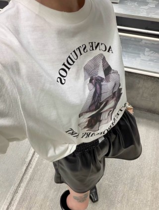 Stone Island Contemporary Graphic Cream T-Shirt view 6