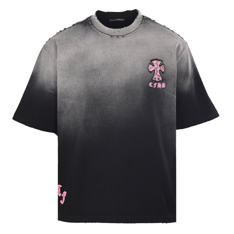 Chrome Hearts Gradient Black Grey Cross T-Shirt view