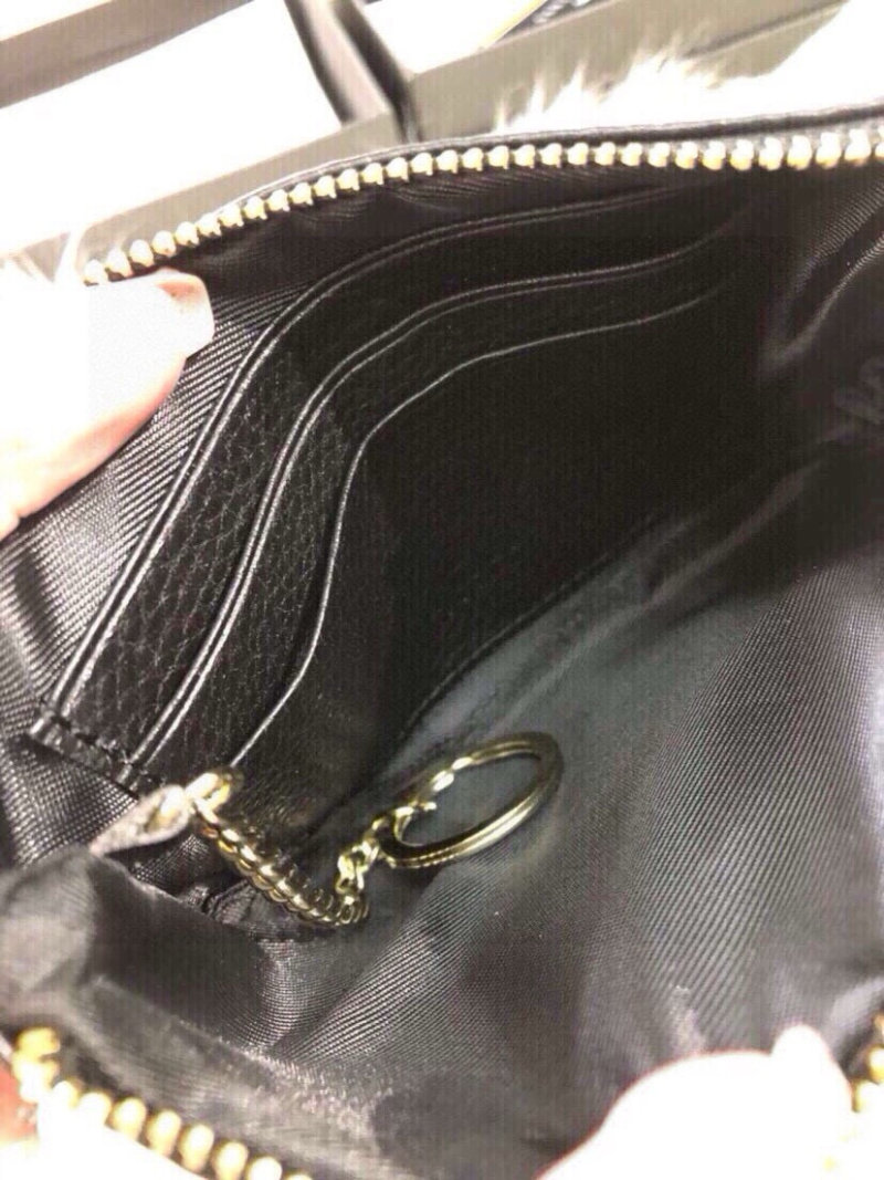 Gucci Interlocking G Black Leather Coin Purse view