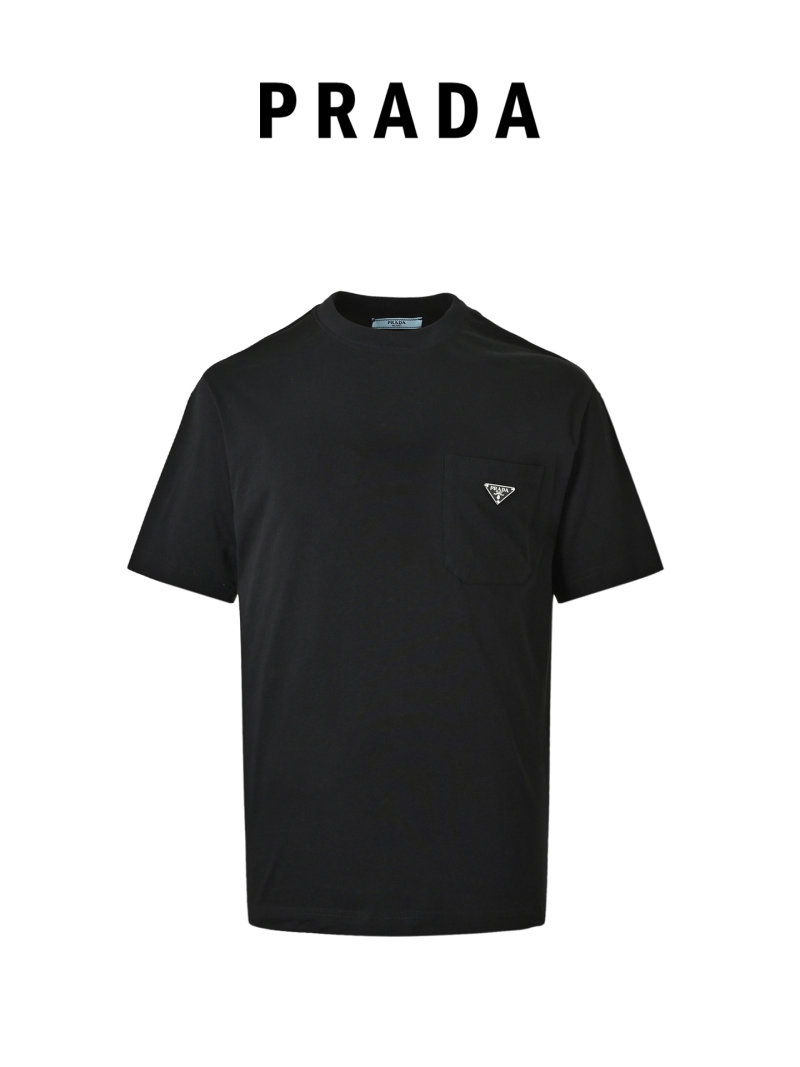 Prada Black Pocket T-Shirt view