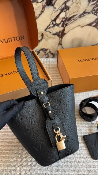 Louis Vuitton Monogram Canvas Black Tote Bag