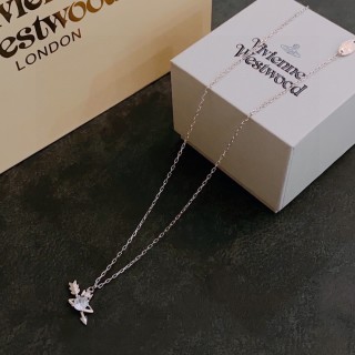 Vivienne Westwood Saturn Pendant Silver Necklace