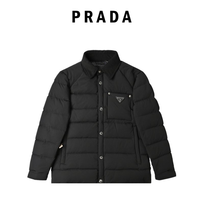 Prada Black Quilted Down Jacket view