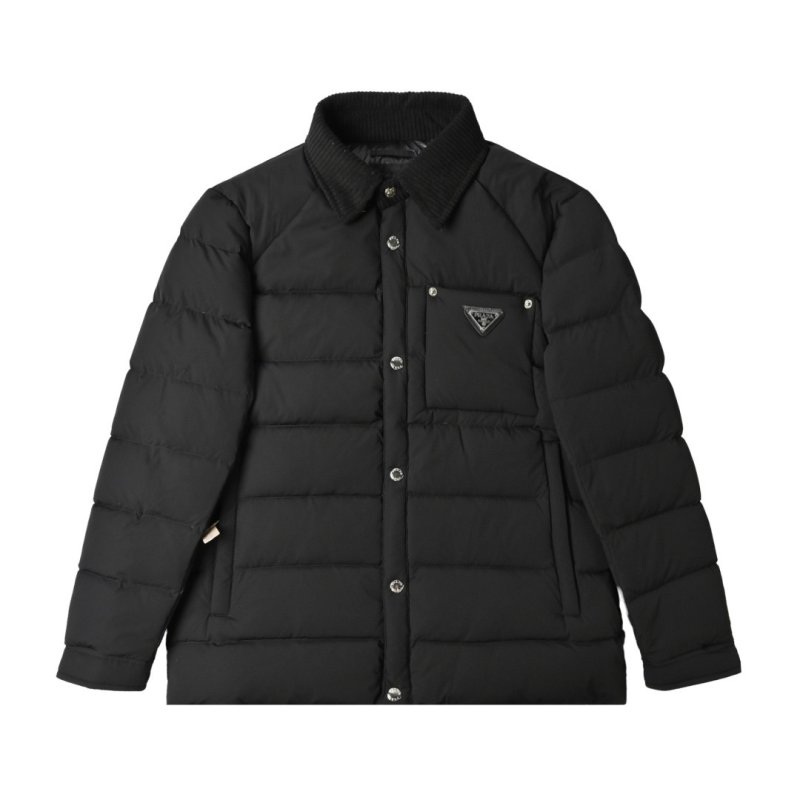 Prada Black Quilted Down Jacket view