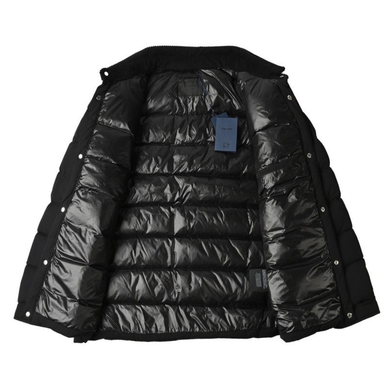 Prada Black Quilted Down Jacket view
